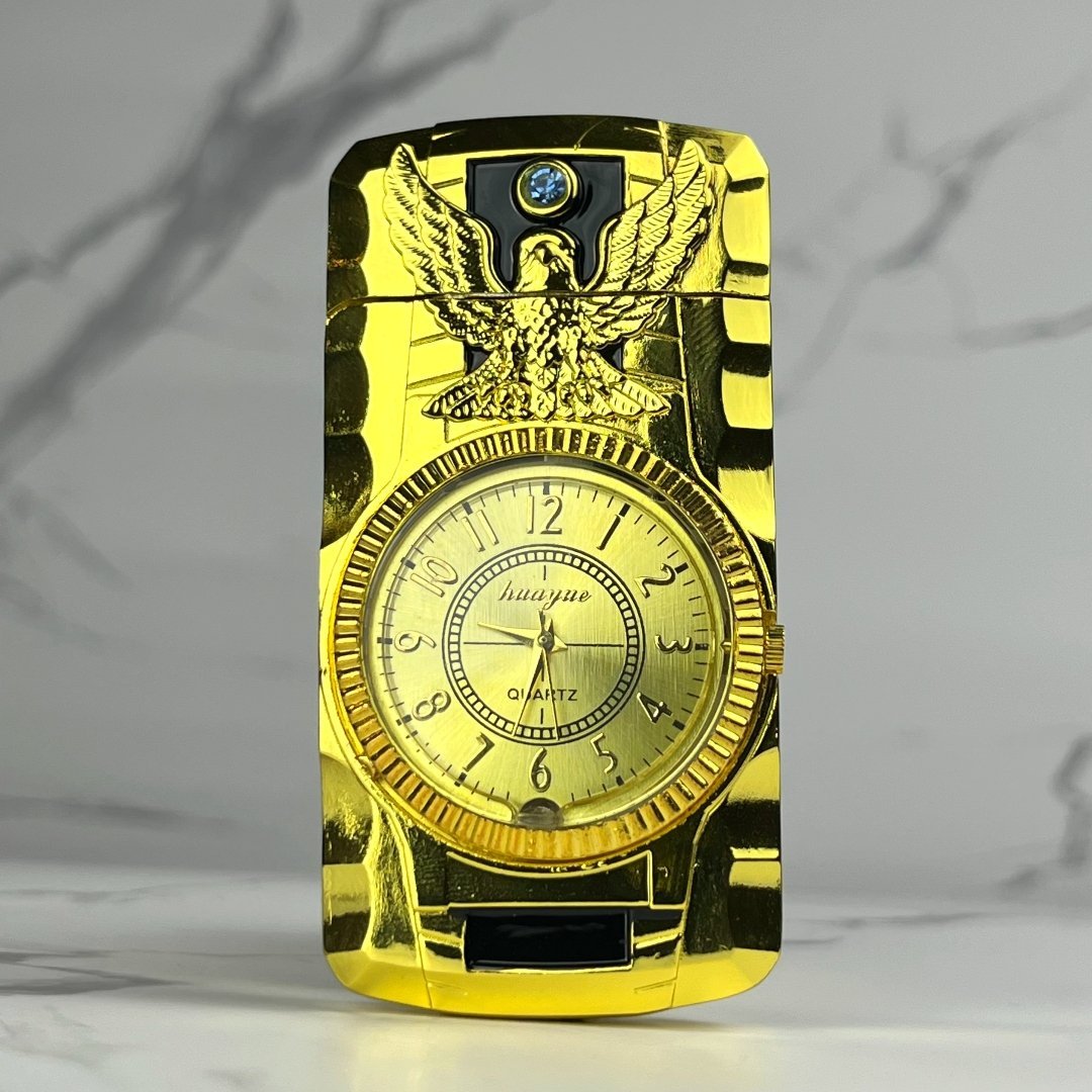BEVELED CLOCK LIGHTER - LuxuryFlameCo