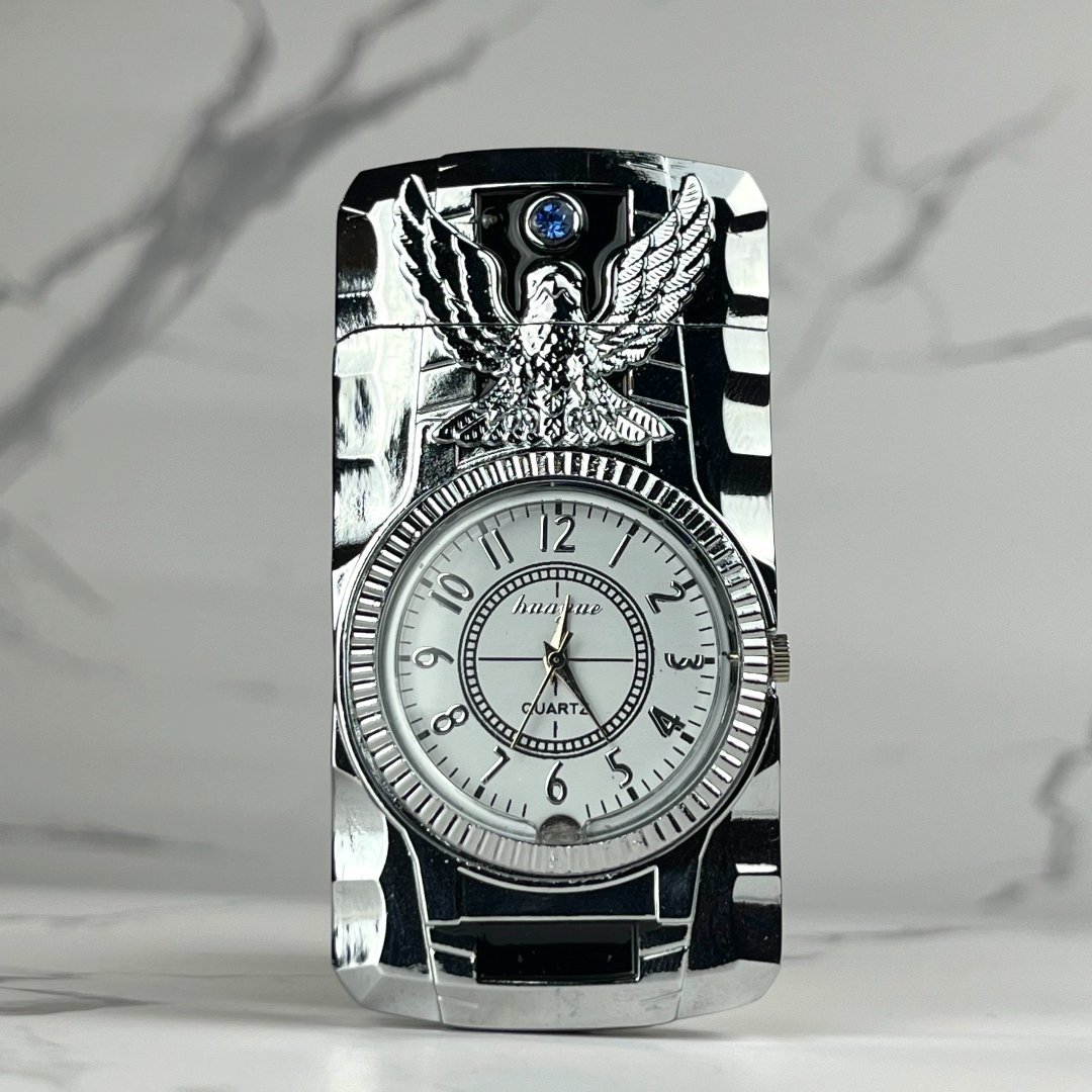 BEVELED CLOCK LIGHTER - LuxuryFlameCo